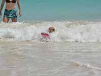 RMT 1439  Ben has no fear - he boogie boards very well now and a huli every now and then is par for the course. I am always right nearby so he can't get too crazy, though!