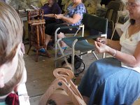 IMGP4635  Then turning the wool into yarn.