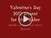 2012 Feb 14 double carrick bend sennet bracelet  Here you can see the whole process. He is such a neat boy.