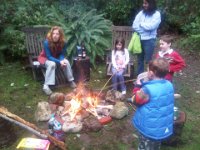 IMG-20120218-00062  A Friday bonfire :) That's our neighbor Beth and her kids :) Matt and Melodie were over, too!