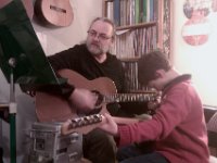 IMAG1484  And Sam at his lesson with Randy. Thought you'd enjoy seeing him there.