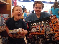IMGP6199  And Ben got a big Lego set. He actually built several cars on his own. Some of us wondered whether he'd have the focus to stick with instructions, but he really did well.