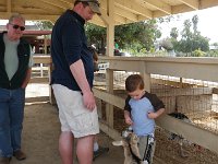 IMGP6215  Ben very cautious about the goats!