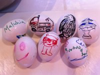 eggs  See all the great artistry? The best ones are done by Dave!