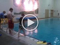 VIDEO0079  Diving in and swimming.
