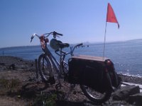 IMAG2235  There's the trusty bike, overlooking the sound and Seattle in the distance.