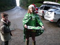 IMGP7939  The elf outfit is back! We're out on a hike now with a bunch of friends.