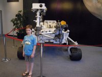 IMGP8963  Life size (scale) model of Mars rover, Curiosity, which landed on 8/5/2012. We watched live coverage of the descent and landing. So exhilarating!