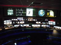 IMGP8971  The various screens rotate views so the scientists can monitor communications and mission status.