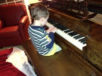 2013-04-01 (48)  Ben was so gentle playing mom's piano which she just had moved from her San Marino home.