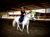 2013-04-05 (51)  Nothing like owning your own horse and keeping it on your own property. I hope to someday? Nice to be back on a white horse. Somehow I always end up with a white horse :)