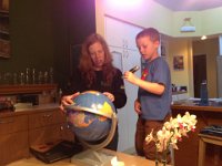 globe trotting  This globe is so much fun. You work against the timer to identify 10 countries (or rivers, states, continents). So great for geography. I have learned a lot!