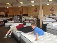 mattress shopping  Mattress shopping for new bunk beds!
