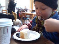 Pic-01112013-001  Treating Ben to a special date with mommy - hot chocolate and free cake at T&C after playground time early Friday morning. Wow. He was so happy! Sam was VERY jealous, too :)