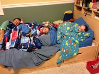 cozy 2  Cozy time! This was before we got bunk beds for the boys.