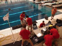 IMGP9596  Putting the robot in the water.