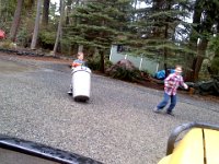 Pic-03132013-005  I think Ben is pulling the trash in while Sam is being crazy.