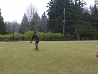 Sam's 9th flag football party 018  Dave catching the ball - he drove STRAIGHT from work to be there. : Sam's 9th flag football party