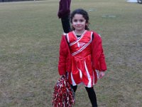 Sam's 9th flag football party 036  And some cheerleaders! Thanks, Maddie!!! : Sam's 9th flag football party
