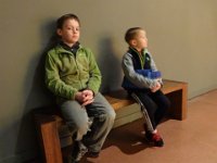 DSC00277  Hanging out for a minute. Boys in a glass museum? How smart is that? They did fine :)