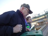 DSC00303  Grandpa and Sam on the ferry home.