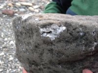 20140322 172024  Found this geode - Sam carried this huge rock all the way back to the truck - a mile across rocky, uneven ground.