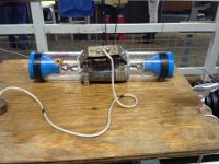 20140328 102142  This was my task - help with taking water temperature readings at 6 different depths. I hauled that thing up 120 times!