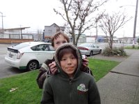 cubing competition 006  Kai is with us to cheer Sam on. So nice to have a great friend who is also a neighbor! Funny picture, guys! : cubing competition