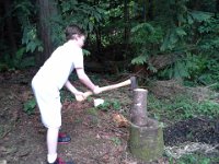 20140510 152309  Sam and Alex chose to chop wood.