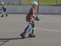 20140501 165749  There he is very happy to be on his skates and with his new hockey pants and girdle (under the hockey pants - it is the padding which keeps you from breaking your tailbone!).