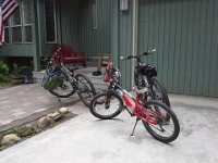 20140516 143635  Our house after school most Fridays - lots of bikes, meaning lots of boys running around.