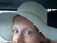 20140517 200943  Finally got a hat I can wear to the playground after school so the sun doesn't burn my part and my face!