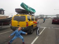 20140625 091331  Waiting for the Kingston ferry. The Port Townsend ferry was cancelled due to fog so we had to regroup quickly and figure out how to get up to Anacortes to catch the San Juan Islands ferry without killing a lot of time which we'd otherwise enjoy in the campsite ;)