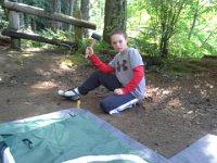 20140625 145910  I have pictures of Sam doing this from age 2 to age 9 now! This year he set up the tent nearly all on his own.