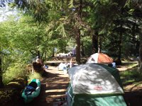 20140625 173205  Our site is the first two tents. The next site was empty both nights. How lucky!