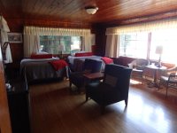 DSC01160  The Roosevelt Cabin we just happened to stumble into for a one-night stay - they had a cancellation and we had pre-paid for a different day that we couldn't use, so we just jumped on it! This is an awesome room. You see it here before we explode...