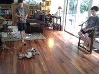 20140815 173756  They battled and modified for hours! Then pizza and fire.
