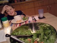 20141119 194750  I have also been working VERY hard on many tight deadlines over the past 6 weeks. Ben made salad while I edited a big report for a state health department. Thank you, Ben!