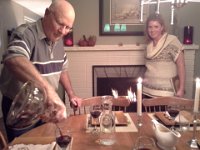 20141127 171150  George (Neil Hoffman's dad) and Edie at Thanksgiving dinner!