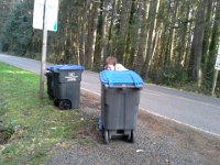 20150303 161059  Sam helping with trash!