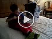 20150316 180425  Boys practicing music. Look who I get to fold laundry with! So cute!