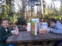 20150318 094237  Breakfast outside! Yum!