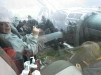 20150319 160735  Boys in the truck waiting for me while I lunge a horse :)