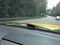 20150329 151602  It stayed on really well, especially once it flipped up and onto the windshield wiper!