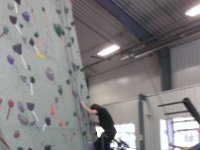 WP 20150616 011  That's Sam climbing - he decided to be my climbing partner for my birthday even though he really doesn't like it a whole lot. I was really proud of his willingness to try something out of his comfort zone.