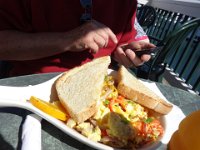DSC02240  Good food at the little diner on the marina!