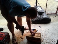 20150829 111046  Dave got out the power tools...