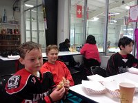 20151111 145848  Sweaty, hungry boys. They did stick and puck and then stayed for open skate. I think I was there 5.5 hours!