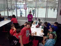 20151111 145923  We had a VERY funny time watching the boys take up "figure skating" because they kept getting in trouble for being boys out on the ice. Thankfully, the figure skater they were teasing had a good sense of humor. Dee and I were sitting in the lobby laughing our tails off watching the boys do some excellent synchronized figure skating maneuvers!