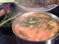 20151118 183141  Ribollita cooking.